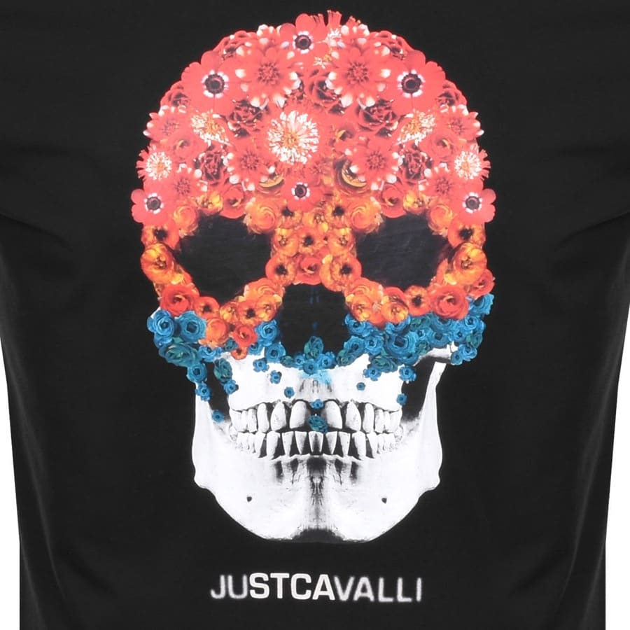 Alternative Image for ProductJust Cavalli Skull Logo T Shirt Black3
